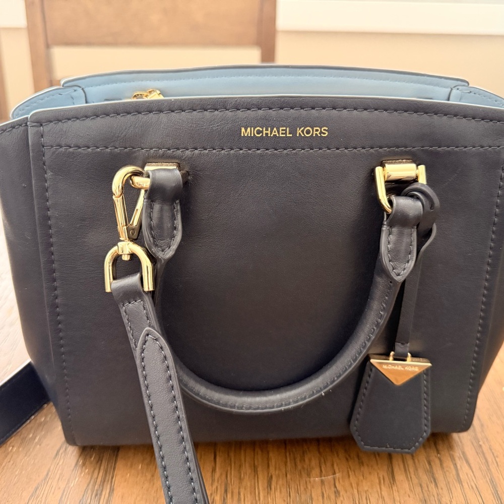 Michael Kors Blue Satchel
